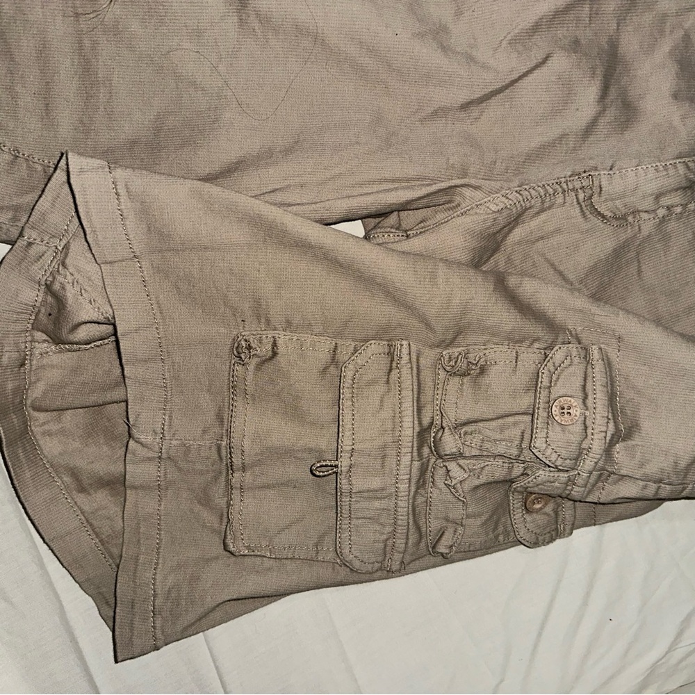Men’s Y2K Cargo AIRWALK Shorts! Tan Cargo Shorts for Men - Picture 7 of 16